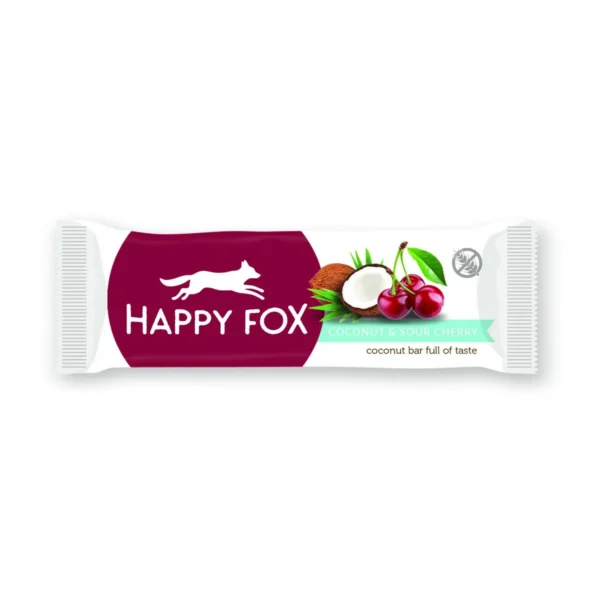 Tyčinka Happy Fox kokosovo-višňová 40 g